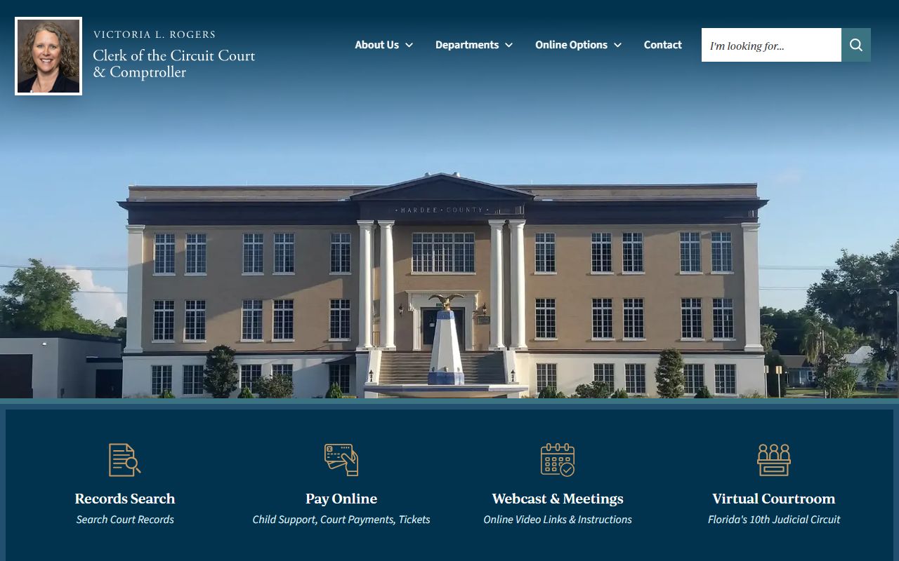 Hardee County Clerk of Court website for bankruptcy records search